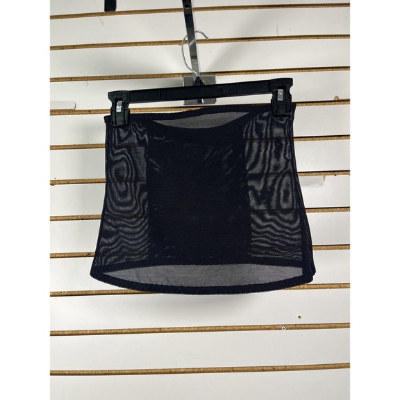 Womens Black Sheer Mesh Waist Cincher Girdle Body Shaper Tummy‎ Control - Picture 2 of 2